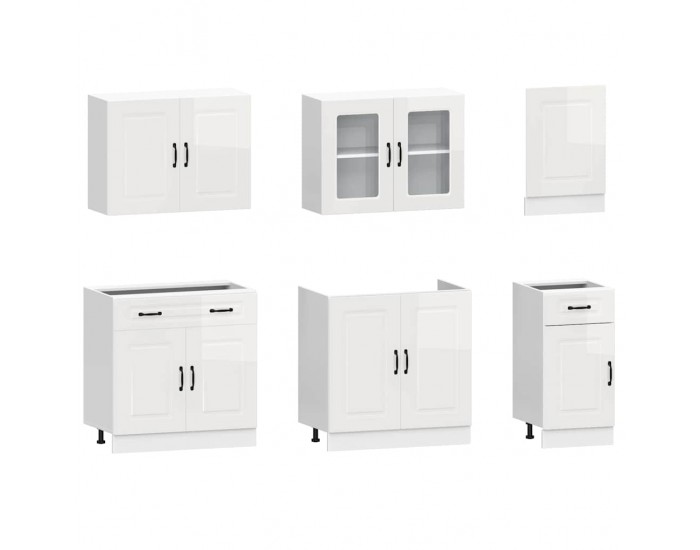 Sonata H Комплект кухненски шкафове от 7 части Kalmar, инженерно дърво