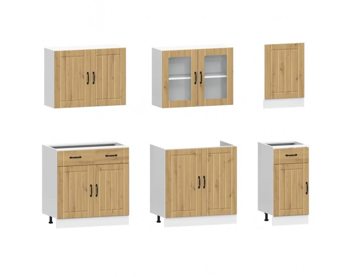 Sonata H Комплект кухненски шкафове от 7 части Kalmar, инженерно дърво
