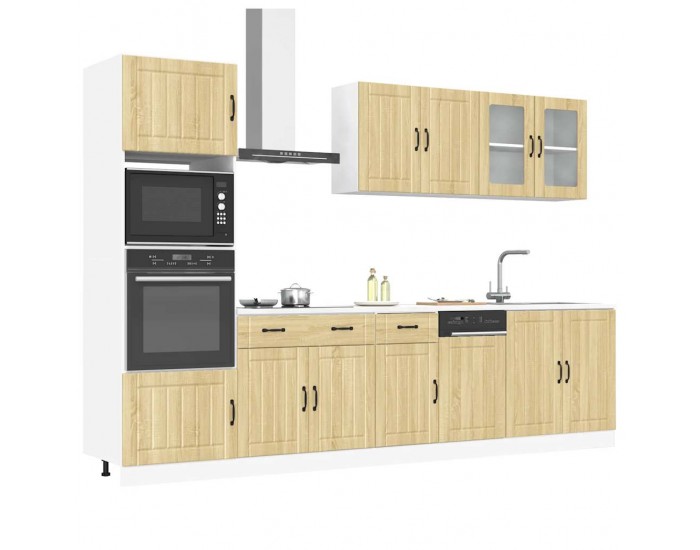 Sonata H Комплект кухненски шкафове, 7 части, Lucca, дъб сонома, инженерно дърво