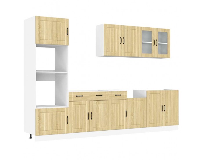 Sonata H Комплект кухненски шкафове, 7 части, Lucca, дъб сонома, инженерно дърво