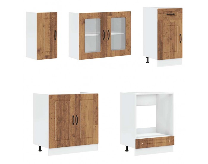 Sonata H Комплект кухненски шкафове от 8 части Kalmar, инженерно дърво