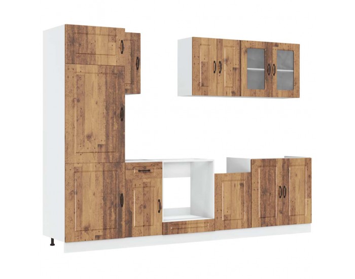 Sonata H Комплект кухненски шкафове от 8 части Kalmar, инженерно дърво