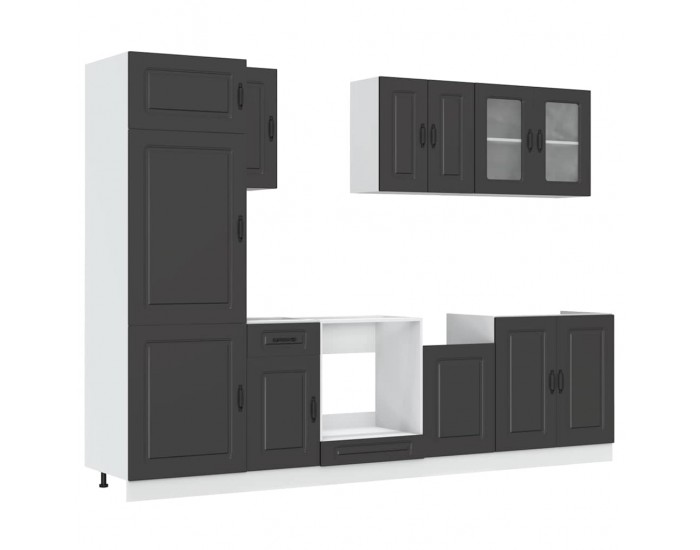 Sonata H Комплект кухненски шкафове от 8 части Kalmar, инженерно дърво