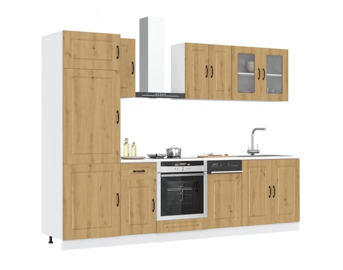 Sonata H Комплект кухненски шкафове от 8 части Kalmar, инженерно дърво