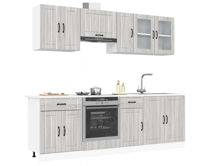 Sonata H Комплект кухненски шкафове от 8 части Kalmar, инженерно дърво