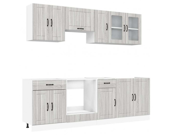 Sonata H Комплект кухненски шкафове от 8 части Kalmar, инженерно дърво