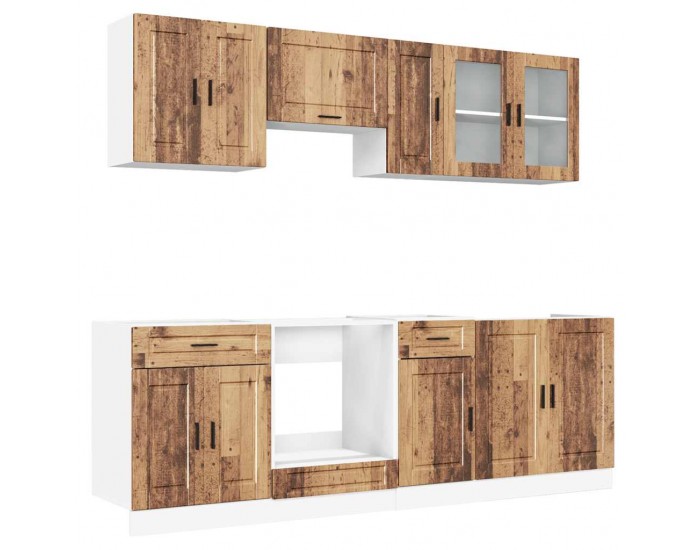 Sonata H Комплект кухненски шкафове от 8 части Kalmar, инженерно дърво