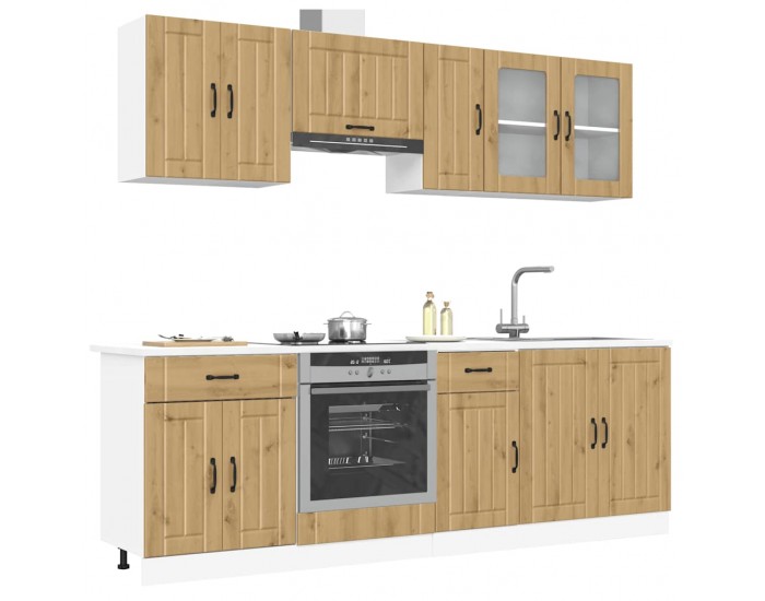 Sonata H Комплект кухненски шкафове от 8 части Kalmar, инженерно дърво