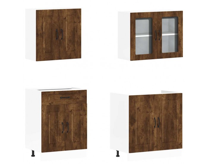 Sonata H Комплект кухненски шкафове от 4 части Kalmar, инженерно дърво