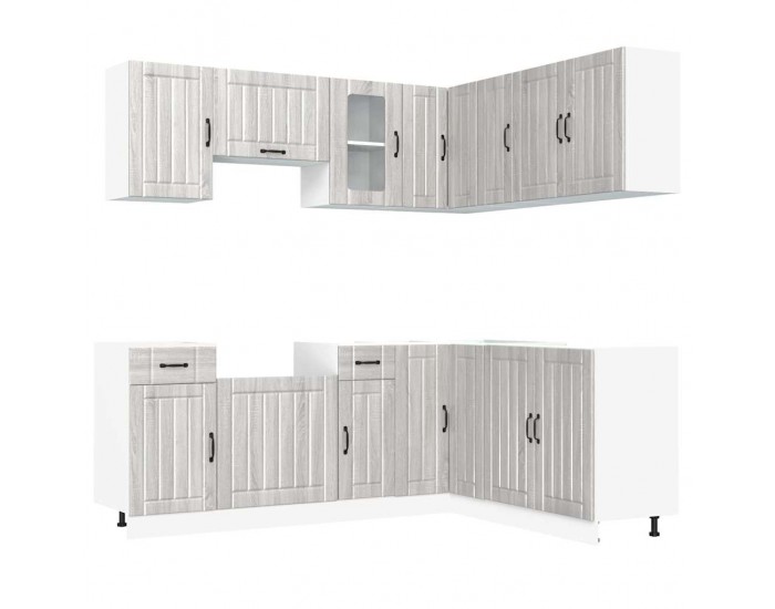 Sonata H Комплект кухненски шкафове от 11 части Kalmar, инженерно дърво