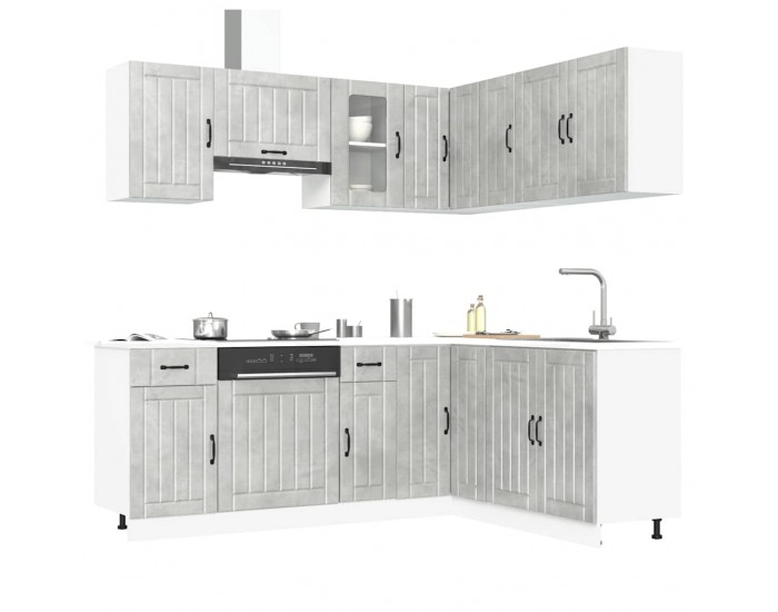 Sonata H Комплект кухненски шкафове от 11 части Kalmar, инженерно дърво