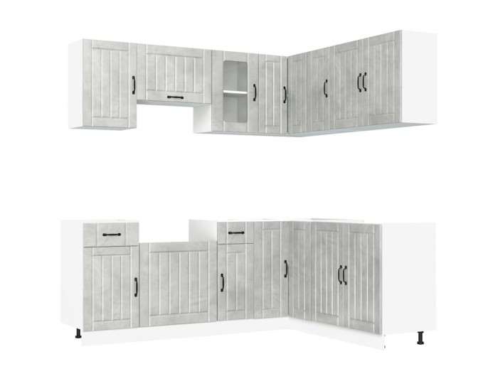 Sonata H Комплект кухненски шкафове от 11 части Kalmar, инженерно дърво