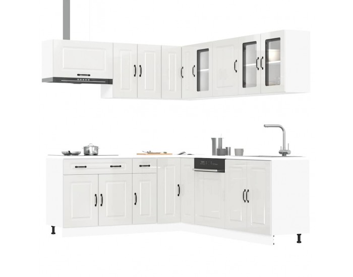 Sonata H Комплект кухненски шкафове от 11 части Kalmar, инженерно дърво