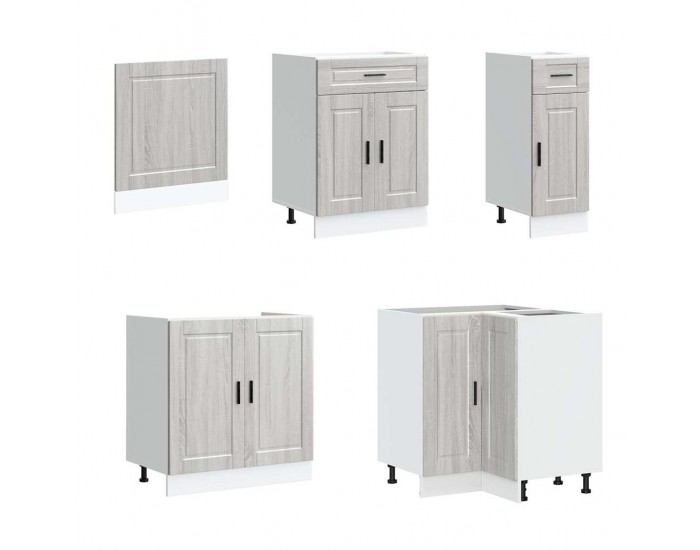 Sonata H Комплект кухненски шкафове от 11 части Porto, инженерно дърво