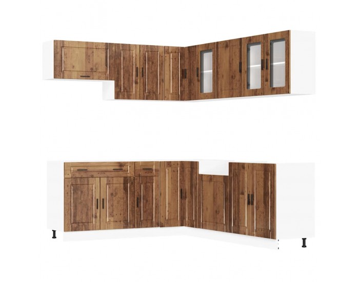 Sonata H Комплект кухненски шкафове от 4 части Porto, инженерно дърво