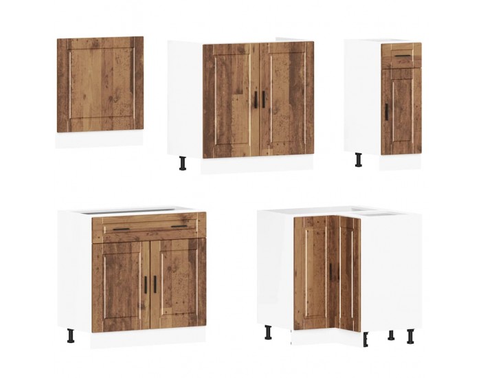 Sonata H Комплект кухненски шкафове от 4 части Porto, инженерно дърво