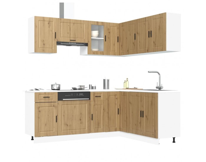 Sonata H Комплект кухненски шкафове от 11 части Porto, инженерно дърво