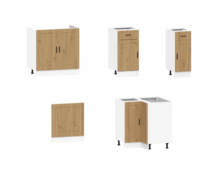 Sonata H Комплект кухненски шкафове от 11 части Porto, инженерно дърво