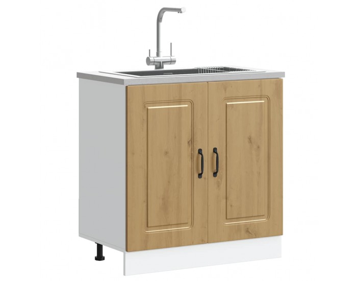 Sonata H Шкаф за мивка, Kalmar, дъб артизан 80x46x81,5см инженерно дърво