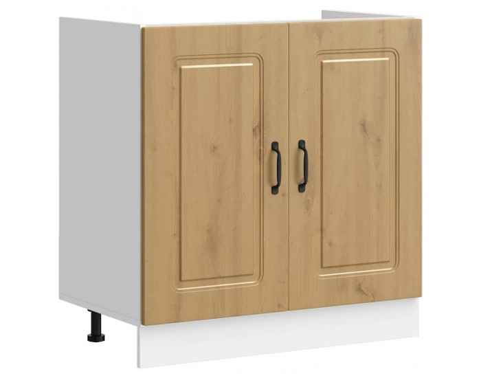 Sonata H Шкаф за мивка, Kalmar, дъб артизан 80x46x81,5см инженерно дърво
