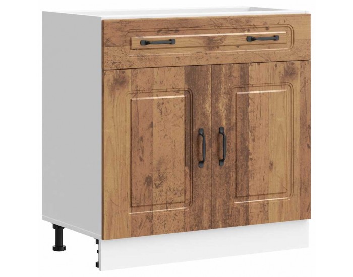Sonata H Кухненски шкаф, Kalmar, старо дърво, инженерно дърво