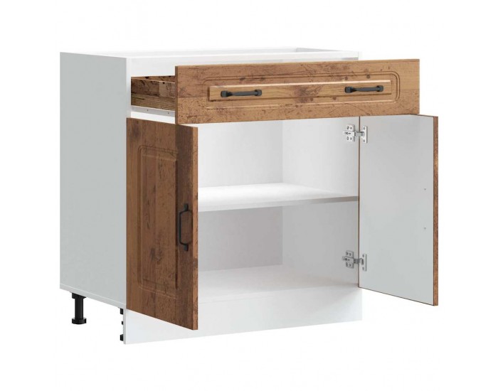 Sonata H Кухненски шкаф, Kalmar, старо дърво, инженерно дърво