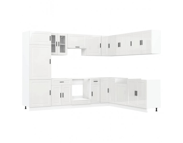 Sonata H Комплект кухненски шкафове от 14 части Porto, инженерно дърво