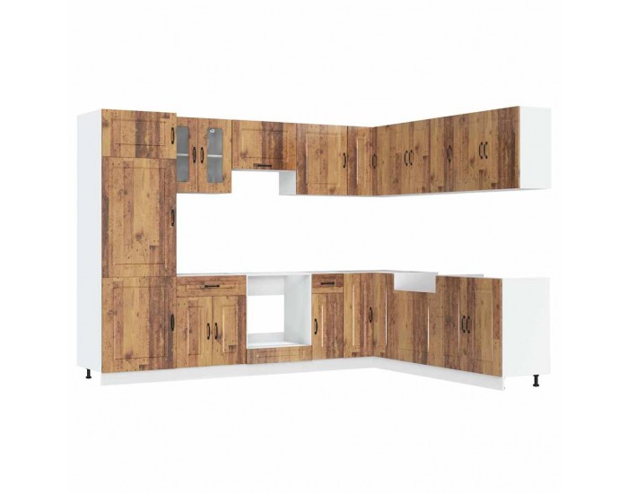 Sonata H Комплект кухненски шкафове от 14 части Kalmar, инженерно дърво