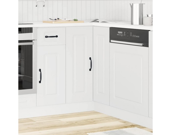 Sonata H Кухненски ъглов шкаф, Kalmar, бял, инженерно дърво