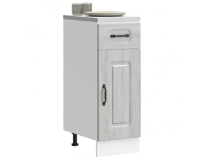Sonata H Кухненски шкаф, Kalmar, сив сонома, инженерно дърво