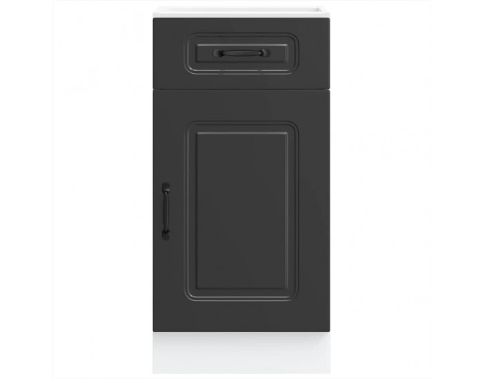 Sonata H Кухненски шкаф, Kalmar, черен, инженерно дърво