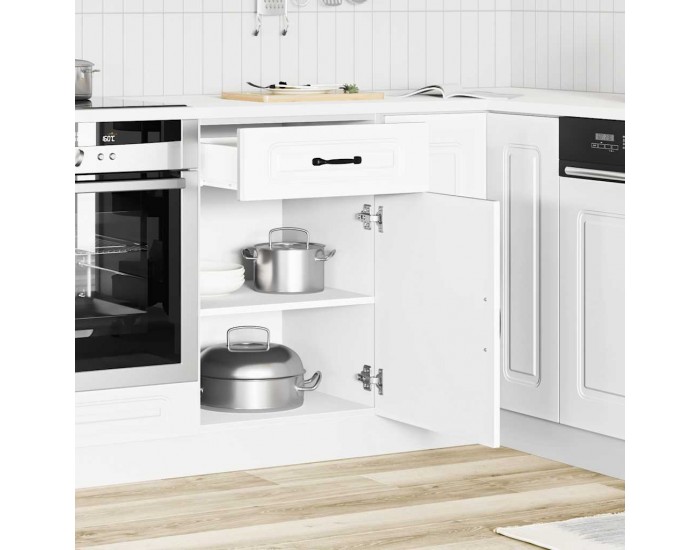 Sonata H Кухненски шкаф, Kalmar, бял, инженерно дърво