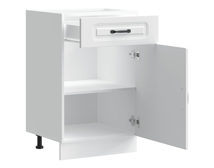 Sonata H Кухненски шкаф, Kalmar, бял, инженерно дърво