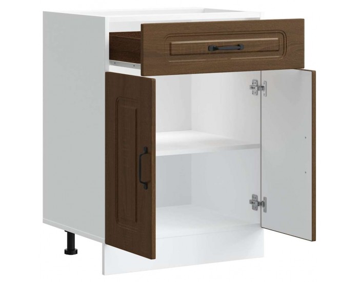 Sonata H Кухненски шкаф, Kalmar, кафяв дъб, инженерно дърво