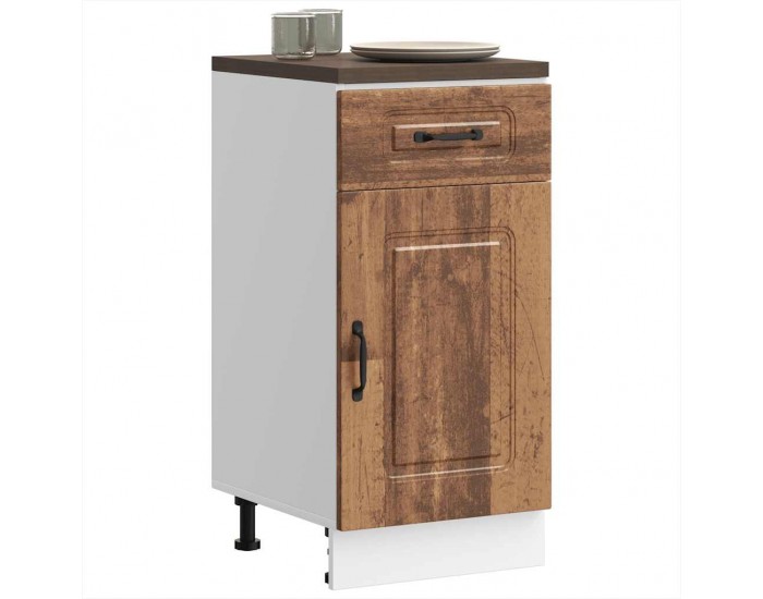 Sonata H Кухненски шкаф, Kalmar, старо дърво, инженерно дърво