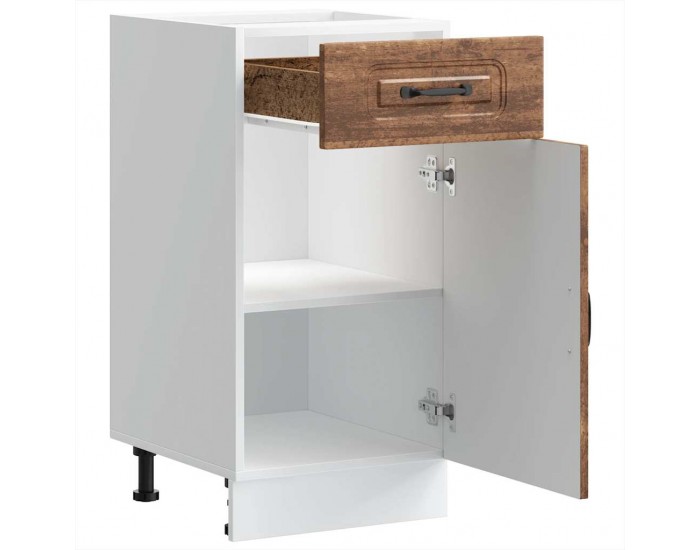 Sonata H Кухненски шкаф, Kalmar, старо дърво, инженерно дърво