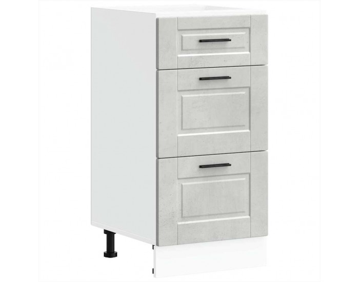 Sonata H Кухненски шкаф Porto, бетонно сив, инженерно дърво