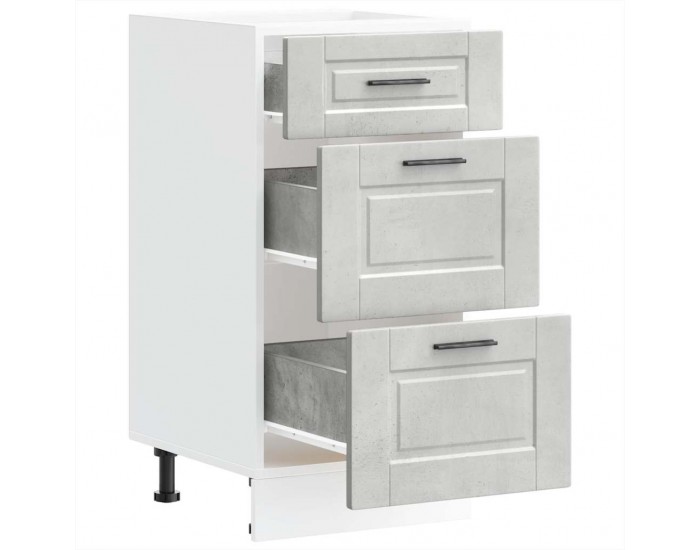 Sonata H Кухненски шкаф Porto, бетонно сив, инженерно дърво