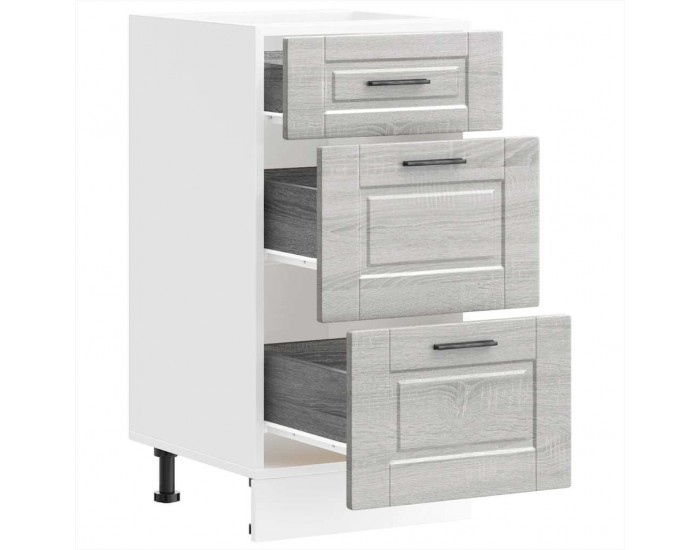 Sonata H Кухненски шкаф Porto, сив сонома, инженерна дървесина