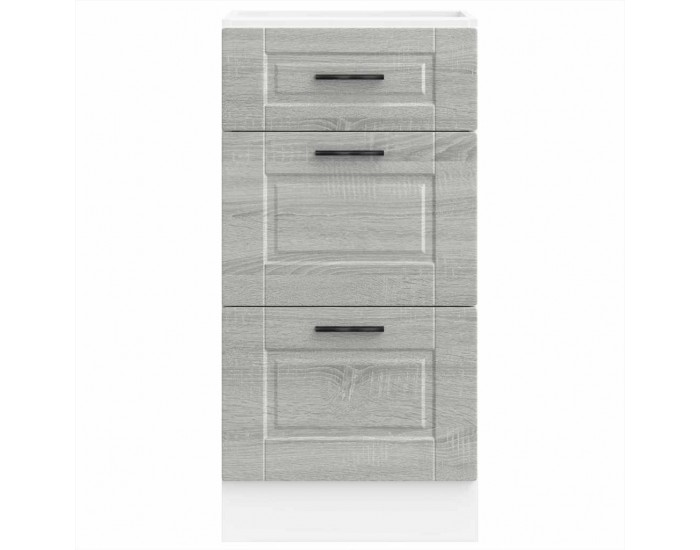 Sonata H Кухненски шкаф Porto, сив сонома, инженерна дървесина