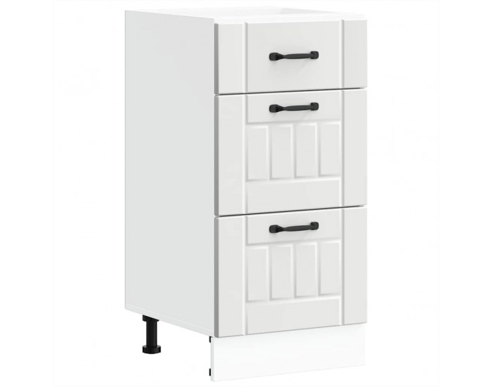 Sonata H Кухненски шкаф Lucca Бяла инженерна дървесина