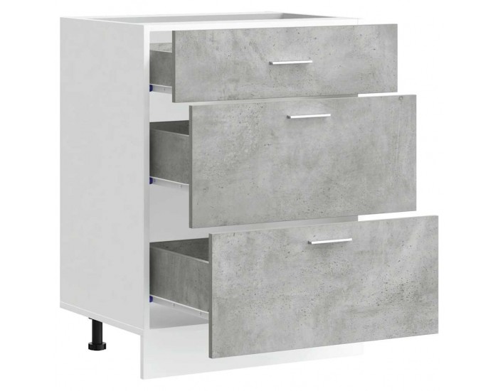 Sonata H Кухненски шкаф Lyon сив бетон, инженерно дърво