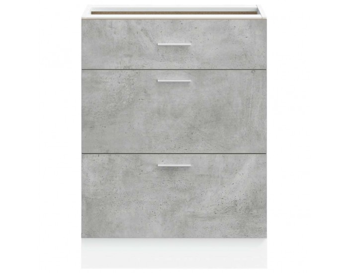 Sonata H Кухненски шкаф Lyon сив бетон, инженерно дърво