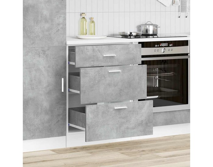 Sonata H Кухненски шкаф Lyon сив бетон, инженерно дърво
