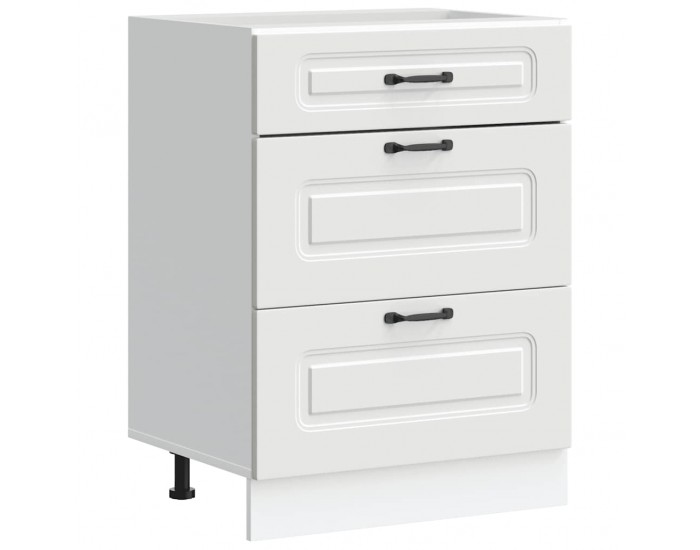 Sonata H Кухненски шкаф, Kalmar, бял, инженерно дърво