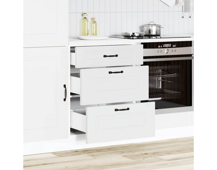 Sonata H Кухненски шкаф, Kalmar, бял, инженерно дърво