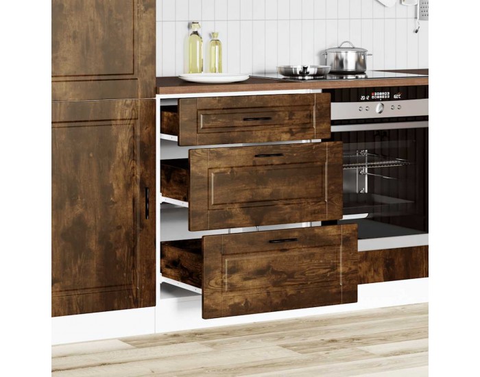 Sonata H Кухненски шкаф Porto, опушен дъб, инженерно дърво