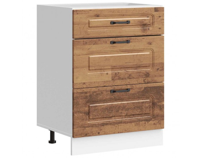 Sonata H Кухненски шкаф, Kalmar, старо дърво, инженерно дърво