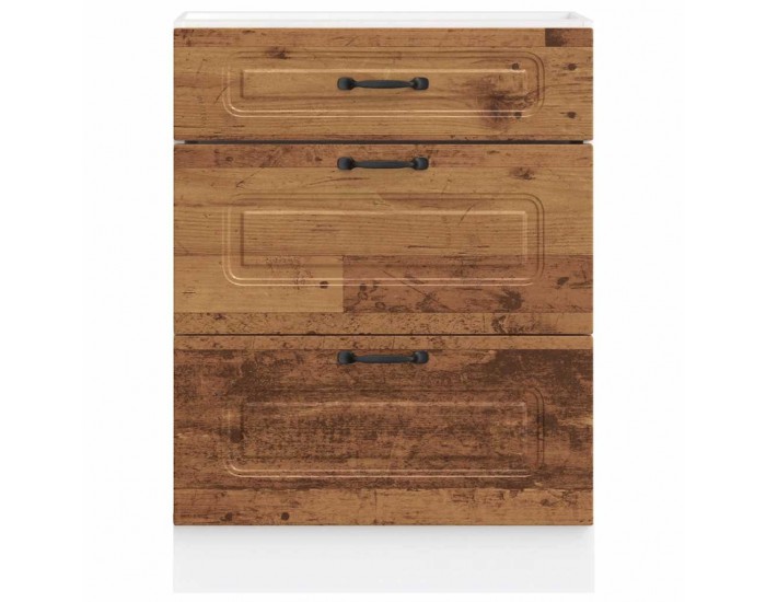 Sonata H Кухненски шкаф, Kalmar, старо дърво, инженерно дърво