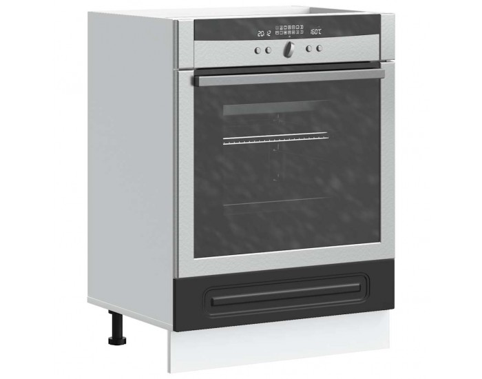 Sonata H Шкаф за фурна, Kalmar, черен, инженерно дърво